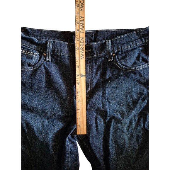 Levi's VTG Womens Bootcut Jeans Dark Wash Studded Pocket Sz 14S - Picture 5 of 8